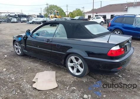 2006 BMW 325Ci из США, поврежденный, VIN WBABW33486PX85565